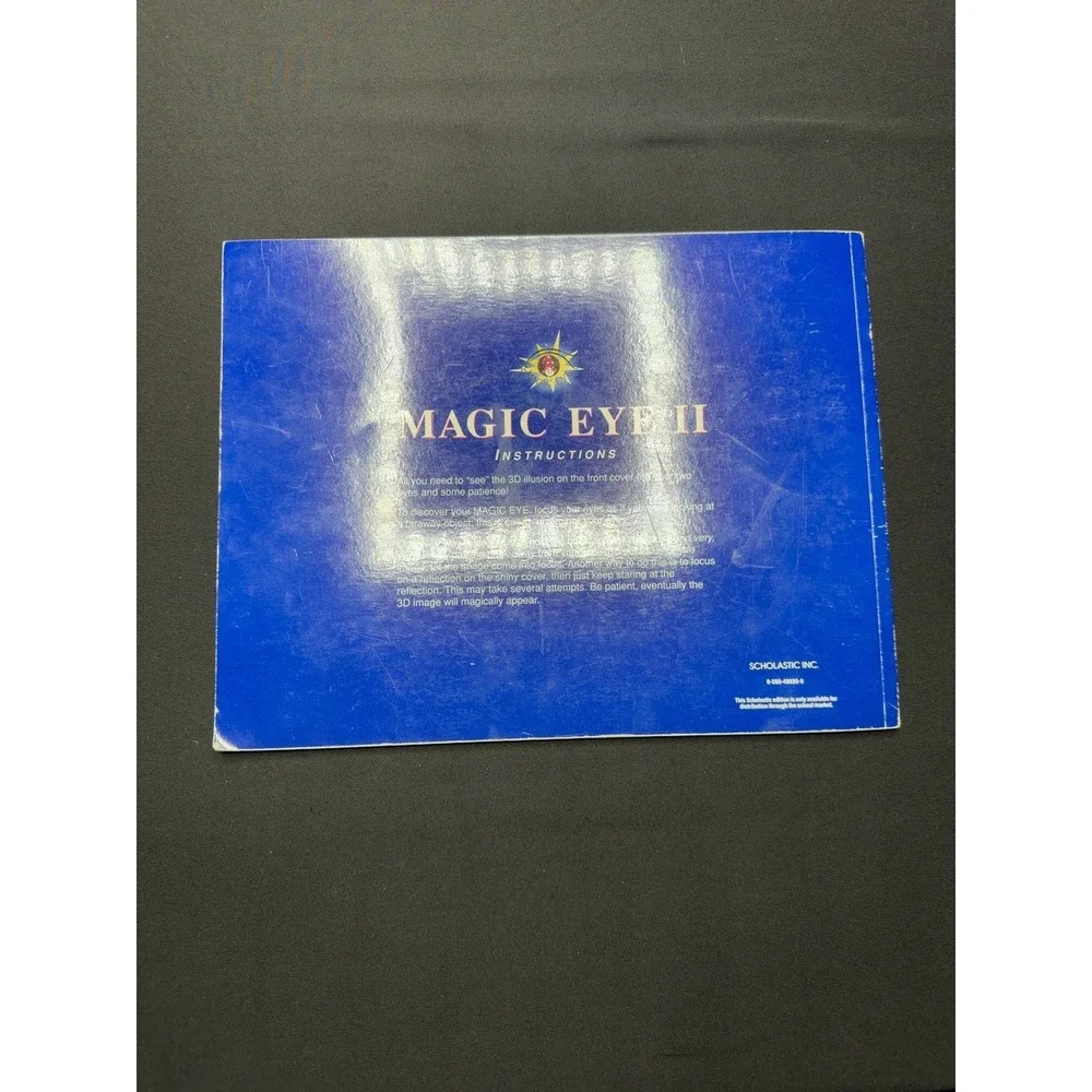 Magic Eye II‎ Now You See It Scholastic Paperback 1994 3D Optical Illusions Book